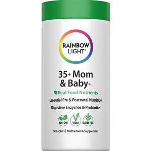 Rainbow Light - 35+ Mom & Baby, Daily Pre & Postnatal Food-Based Multivitamin to Support Fetal Development and a Healthy Pregnancy, 60 Tablets - 1 of 4