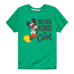 Boys' - Disney - Mickey Kind Is Cool Short Sleeve Graphic T-Shirt - 1 of 4