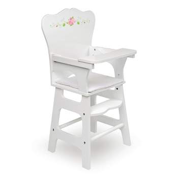 Badger Basket White Rose Doll High Chair