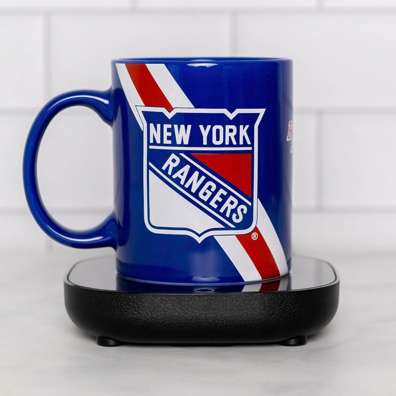Uncanny Brands NHL New York Rangers Logo Mug Warmer Set, 2 of 6