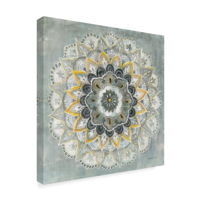 Trademark Fine Art -Danhui Nai 'Sunburst Mandala' Canvas Art