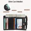 BEAFUP Small Wallets Women,PU Leather Bifold RFID Blocking Card Holder With Zipper Coin Pocket for Women - 4 of 4