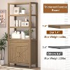 3 Tier Bookshelf with LED Lights, 57.8 Inch Tall Wooden Display Shelf, Open Storage Shelf, Bedroom, Living Room, Office - 4 of 4