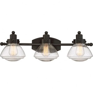 Quoizel Lighting Scholar 3 - Light Vanity in  Palladian Bronze - 1 of 4