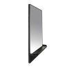 Storied Home Modern Metal Framed Wall Mirror with Shelf Matte Black: Iron Frame, 30" High, No Assembly Required - 2 of 4