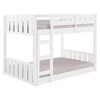 Twin Over Twin Wood Detachable Slat Bunk Bed - Saracina Home - image 3 of 4