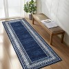 Coucheta Washable Runner Rug, Non-Slip Low-Pile Kitchen Bathroom Rug, Border Carpet for Hallway Bedroom Laundry, Multi-Color & Size - 2 of 4