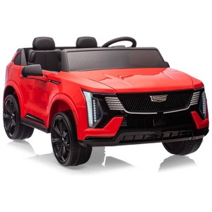 24V Licensed Cadillac Kids Ride On Car, 2-Seater Electric Vehicle w/ Remote, Music, LED, Shock Absorbers & Seatbelts - 1 of 4