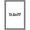 PosterPalooza | Textured Grey Picture Frame - UV Acrylic, Foam Board Backing, Hanging Hardware - 2 of 4