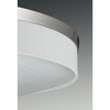 Progress Lighting Weaver 1-Light LED Flush Mount, Brushed Nickel, Linen Drum Shade - 3 of 4