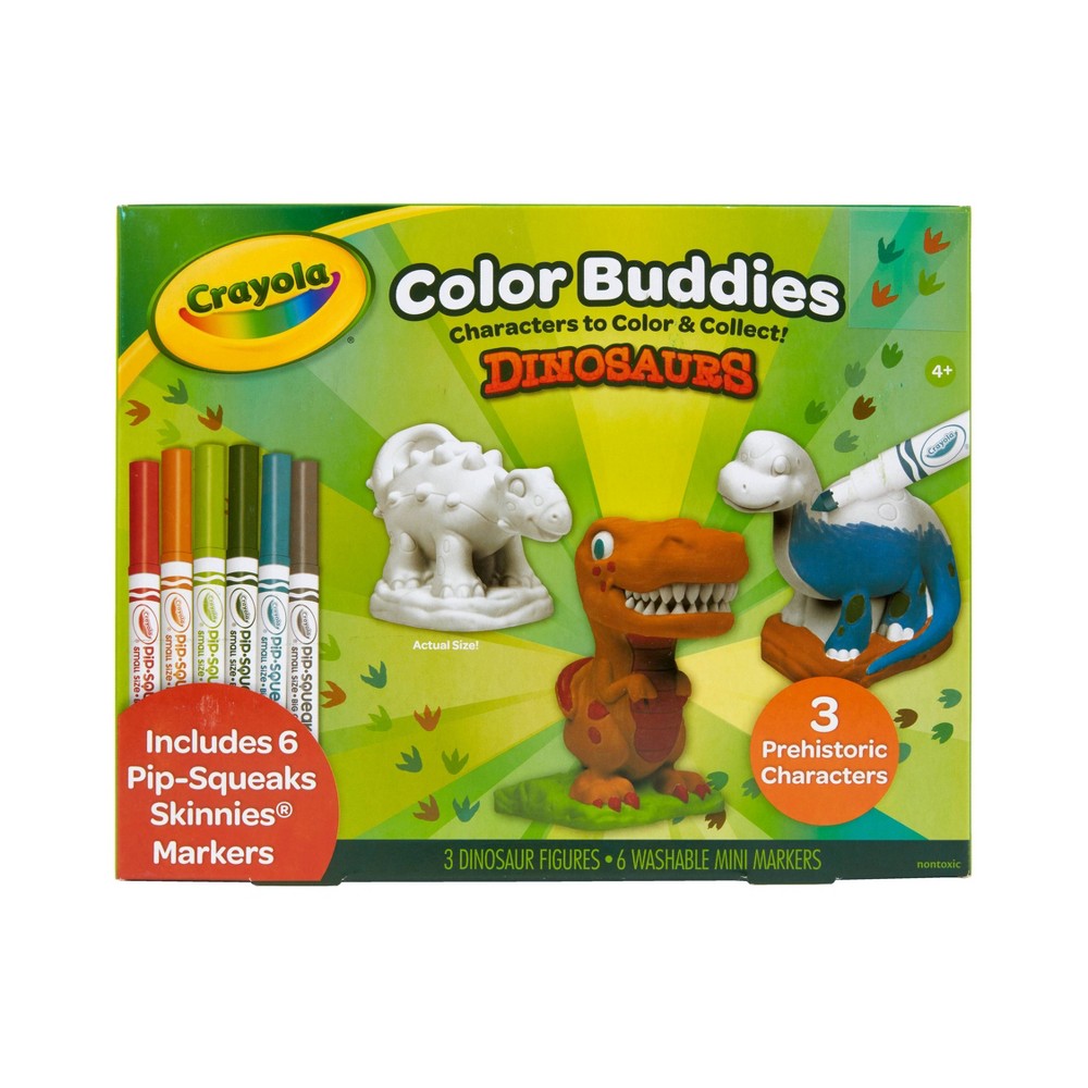 Crayola Color Buddies Dinosaurs Drawing and Coloring Kit