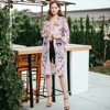 Anna-Kaci Women's Printed Chiffon Layering Long Open Front Duster Cardigan for Casual Looks - 4 of 4
