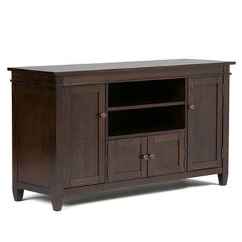 Sterling Solid Wood TV Stand for TVs Tobacco Brown - WyndenHall