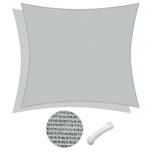 LAGarden 23x22 Ft HDPE Rectangle Sun Shade Sail - 1 of 4