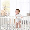 Sweet Jojo Designs Gender Neutral Unisex Baby Fitted Crib Sheet Watercolor Elephants Grey Green and Blue - 2 of 4