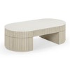TOV Furniture Bella Large Storage Coffee Table in Cream - 4 of 4
