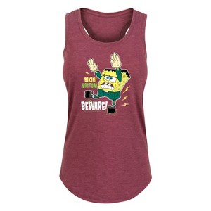 Women's - SpongeBob SquarePants - Bikini Bottom Beware Graphic Racerback Tank - 1 of 4