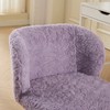 HDZNVF Office Chair, Artificial Rabbit Hair Home Office Chair With Metal Base, Adjustable Desk Chair Swivel Office Chair - 2 of 4