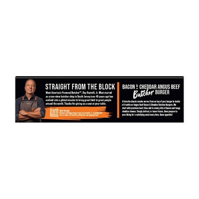Rastelli's Angus Beef Bacon & Cheddar Butcher Burger - 2lbs/6ct