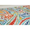 Ummi Outdoor 2-Piece Square Throw Pillow Set - Pillow Perfect: Weather-Resistant, Paisley Design, Reversible - 3 of 4