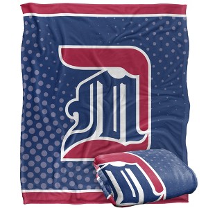 University Of Detroit Mercy Logo Dots Silky Touch Blanket White 50x60 - 1 of 4