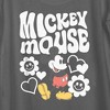 Women's Mickey & Friends Groovy Hearts and Smilies Logo White - 2 of 4