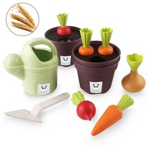 MyKids-USA Children’s Beach Toy Set – Wheat Straw Gardening Sand Play Kit - 1 of 4