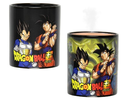 Dragon Ball Super Anime Manga Heat Reactive Color Changing 16 OZ. Tea Coffee Mug Cup Black
