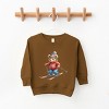 Skiing Bear Watercolor - Youth Graphic Sweatshirt - 2 of 4