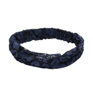 Unique Bargains Women's Lace Hollow Wide Headband 1 Pc - 1 of 4