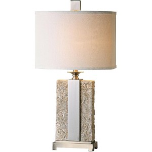Uttermost Bonea 29" Modern Stone Ivory Table Lamp - 1 of 1