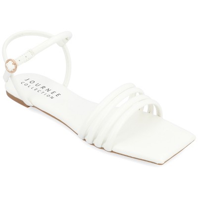 Journee Collection Womens Lyddea Buckle Multi Strap Sandal