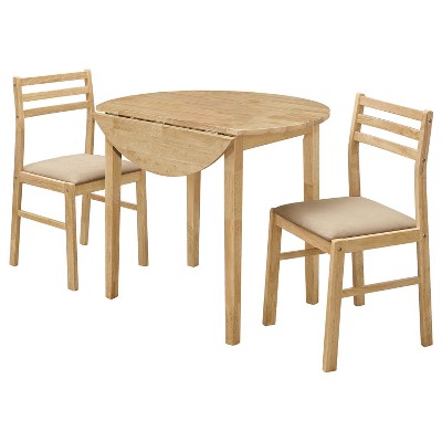 Simple Relax 3-Piece Dining Set with Drop Leaf