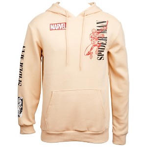 Mens Spider-Man Character And Text Hoodie With Back And Sleeve Print - 1 of 4