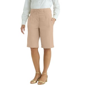 Jessica London Women's Plus Size Stretch Chino Short - 1 of 4
