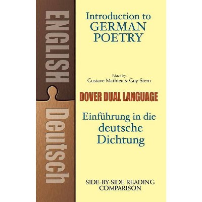 Introduction to German Poetry - (Dover Dual Language German) by  Gustave Mathieu & Guy Stern (Paperback)