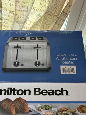 Hamilton Beach 6046845 7.68 x 11.1 x 11 in. Stainless Steel 4 Slot  Toaster, Silver