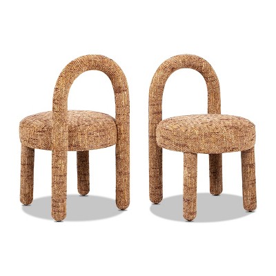 Jennifer Taylor Home Penny Round Arched Upholstered Dining Side Chair, Set of 2