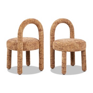 Jennifer Taylor Home Penny Round Arched Upholstered Dining Side Chair, Set of 2 - 1 of 4