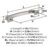 Amerock Incisive 5-1/16 Inch (128mm) Cabinet or Furniture Pull - 4 of 4