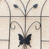 Syemin Patio Decorative Screens, Iron Arch Decoration Garden Trellis, for Outdoor for Climbing Plants Support, Flowerbed, Black, 40"*19.7"*71" - 4 of 4