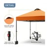 Garvee 10'x10' Outdoor Canopy Tent with Sidewall, Pop up Canopy with Vented Roof, Portable Instant Camping Beach Canopy Tents - 4 of 4