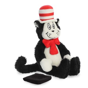 Aurora Small Shoulderkin Cat In The Hat Dr. Seuss Whimsical Stuffed Animal Multicolor 8" - 1 of 4