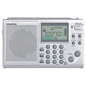 Sangean® ATS-405 Multi-Band FM/MW/SW World Receiver Radio in Silver - 1 of 4