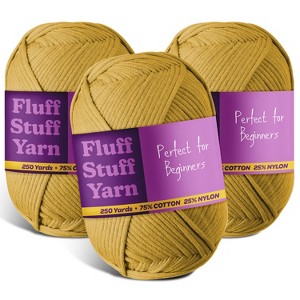 Hearth & Harbor Soft Yarn for Crocheting - Crochet & Knitting Yarn, 250 Yards Amigurumi Yarn, Cotton-Nylon Blend, Worsted Weight Yarn 4 - 1 of 4