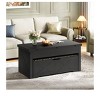 Farmhouse Living Room Center Lift Top Coffee Table Set with Storage Ottoman Bench with Hidden Compartment - 3 of 4