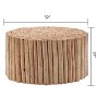 NicBex Natural Cylinder Wooden Coffee Table Decor,Small Center Table for Living Room,Living Room Furniture - 3 of 4