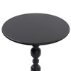 NicBex 15.7" Round Coffee Table,Elegant/Multi-Purpose Cocktail Table with Metal Tabletop,Space-Saving Side Table for Bedroom,Living Room Furniture - 3 of 4