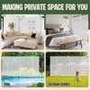 SEVOBAL Patio Decorative Screens 6 Panel Patio Privacy Paged Patio Decorative Screens Patio Screen Decorative for Yard, White, 45.47"*15.75"*72.05" - 4 of 4