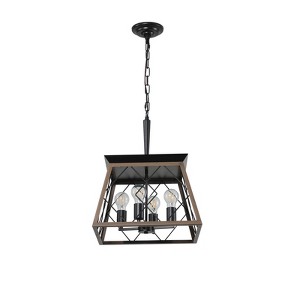 Bella Depot Farmhouse 4-Light Vintage Chandelier or Kitchen Dining Room Living Room - 1 of 4